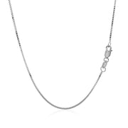 Bids.com 14k White Gold Classic Box Chain 0.8mm Necklaces White Smoke 16 / White Gold,17 / White Gold,18 / White Gold,20 / White Gold,22 / White Gold,24 / White Gold,30 / White Gold