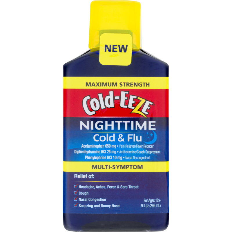 Cold Eeze Cold Eeze Flu, Nighttime, Multi-Symptom, Maximum Strength Health & Beauty White Smoke