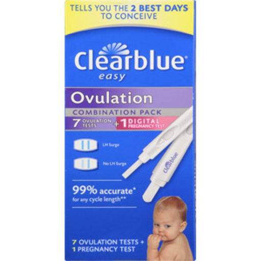 Clearblue Clearblue Easy Ovulation 8 Pc Kit Pregnancy Tests Royal Blue