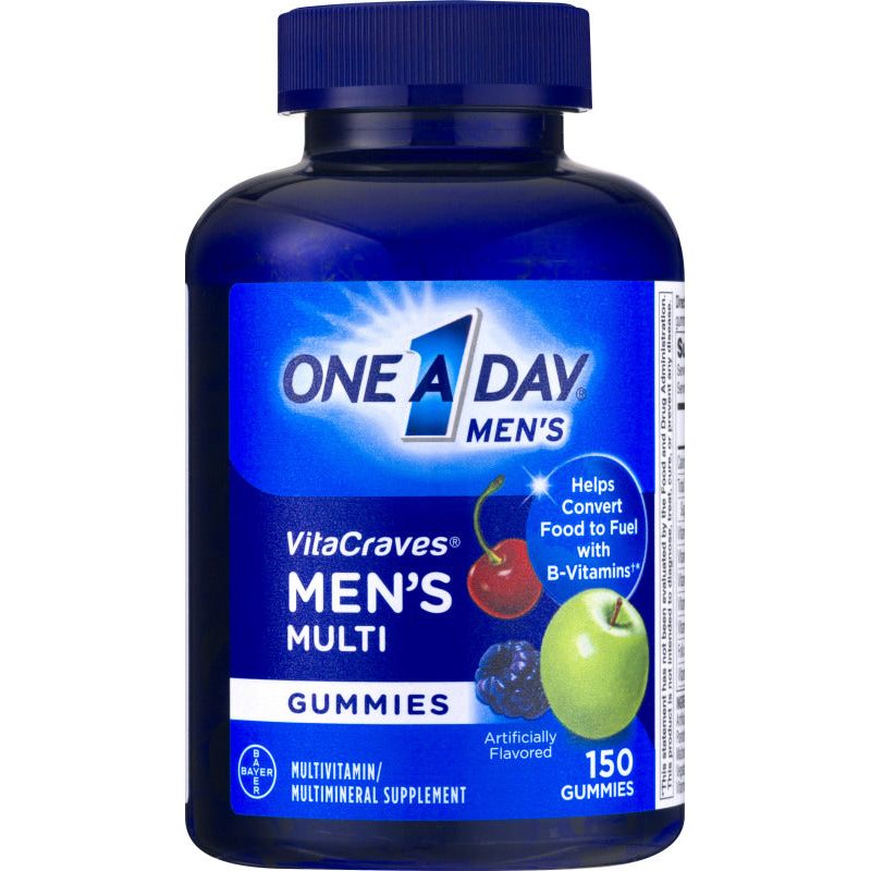 One A Day One A Day VitaCraves Men's Multivitamin Gummies Vitamins & Supplements White Smoke