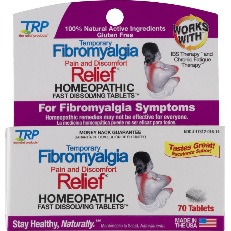 TRP TRP The Relief Products Fibromyalgia Fast Dissolving Tablets Health Care Gray