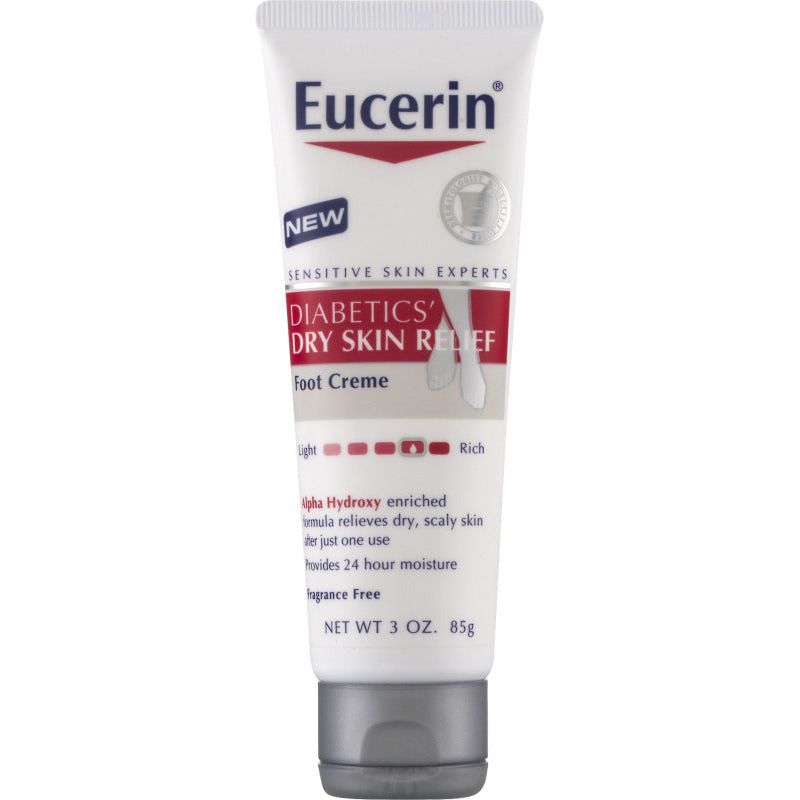 Eucerin Eucerin Diabetics' Dry Skin Relief Foot Creme Skin Care White Smoke
