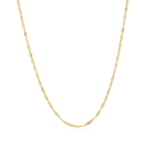 Bids.com 14k Yellow Gold Singapore Style Adjustable Chain (1.40 mm) Necklaces White Smoke 22 / Yellow Gold,One / Yellow Gold