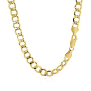 Bids.com 6.2mm 14k Yellow Gold Curb Chain Necklaces White Smoke 18 / Yellow Gold,20 / Yellow Gold,22 / Yellow Gold,24 / Yellow Gold