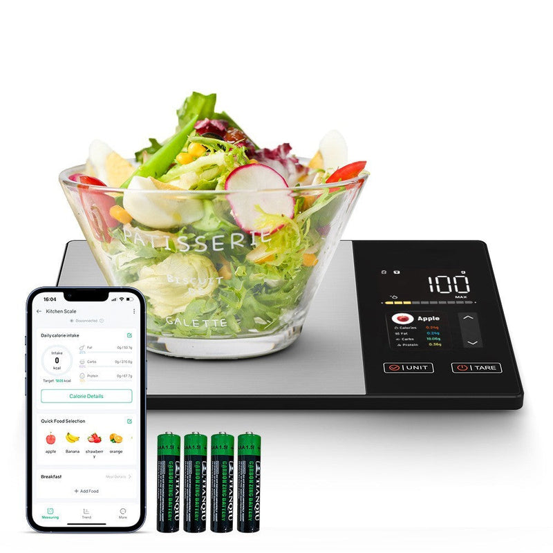 SmartPursue™ Food Scale Smart Nutrition Scale - Limited Stock Kitchen Scale White Smoke Black & Grey,Light Grey Smart