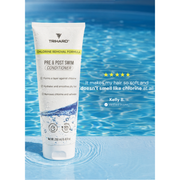 TRIHARD Chlorine Protection Conditioner Single Product Medium Turquoise 8.45 FL OZ / 250ML,Pack Of Two,Pack Of Three