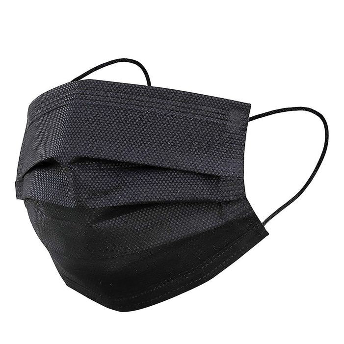 Gouyan Gouyan 3-Ply Disposable Face Mask, Black Masks White Smoke