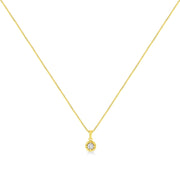 Bids.com 14K Yellow Gold Plated .925 Sterling Silver 1/2 Cttw Brilliant Round Cut Diamond Solitaire Milgrain 18" Pendant Necklace (K-L Color, I2-I3 Clarity) Necklaces White Smoke Yellow.Sterling Silver / 18 / 0.33,Yellow.Sterling Silver / 18 / 0.75,Yellow.Sterling Silver / 18 / 0.5,Yellow.Sterling Silver / 18 / 0.2