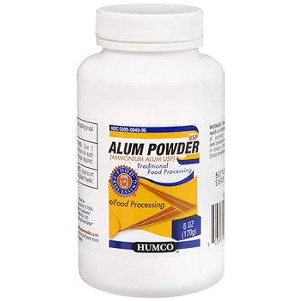 Humco Humco Alum Ammonium Powder - 6 Oz Body Powder White Smoke
