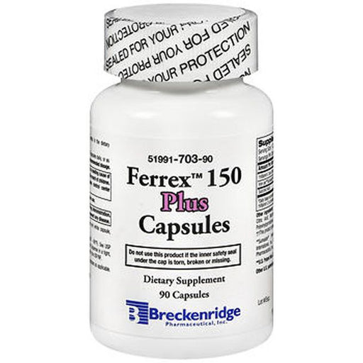 Breckenridge Breckenridge Ferrex 150 Plus Capsules Vitamins & Supplements Lavender