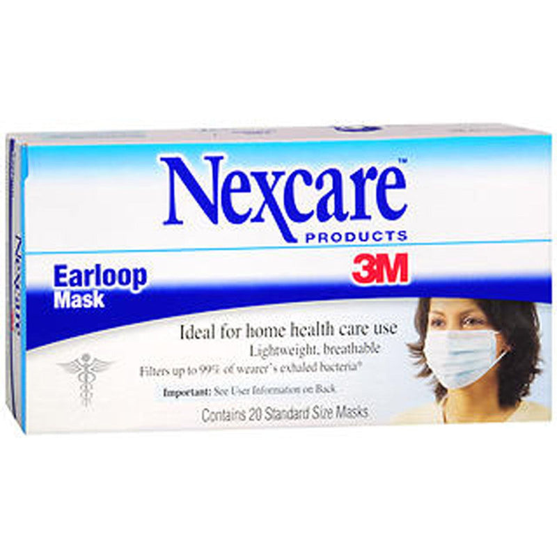 Nexcare Nexcare Mask Ear Loop 20 Masks White Smoke
