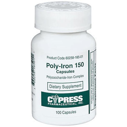 Cypress Poly Iron  Cp 150 Mg 100 Vitamins & Supplements Alice Blue