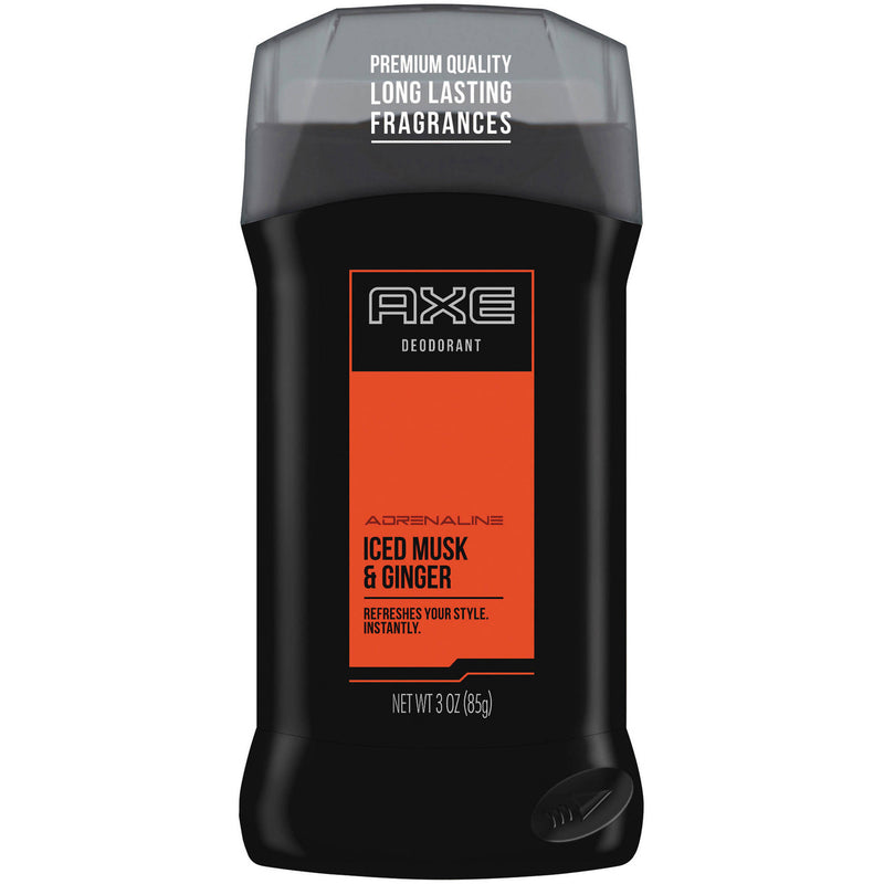 AXE AXE Adrenaline Iced Musk And Ginger Deodorant Stick 3 Oz Deodorant Black