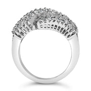 Bids.com 14K White Gold Diamond Cocktail Ring Band (1 3/4 Cttw, H-I Color, SI2-I1 Clarity) - Size 6-1/2 Rings White Smoke 8 / White.Gold,7 / White.Gold,6.5 / White.Gold