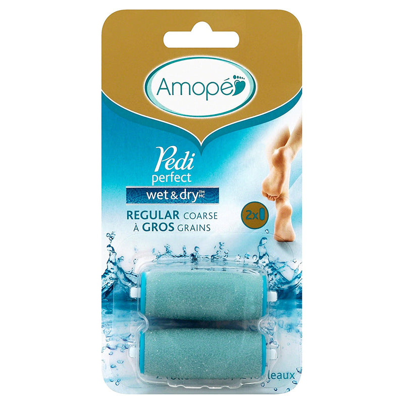 Amope Amope Pedi Perfect Electronic Foot File Wet Dry Refills 2Ct Foot Care Dark Goldenrod