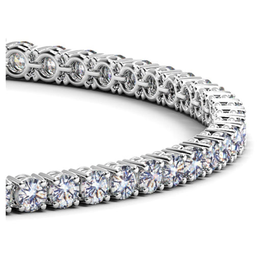 Bids.com Lab Grown Round Diamond Tennis Bracelet in 14k White Gold (5 cctw  F/G  VS2/SI1) Bracelets White Smoke 7 / White Gold