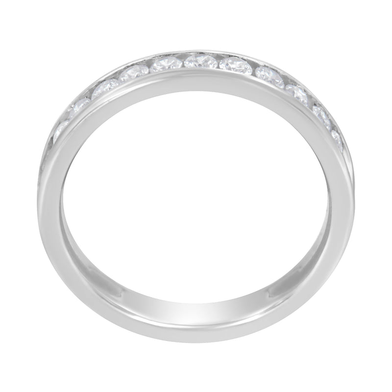 Bids.com 14K White Gold 1/2 cttw Diamond Band Ring (I-J Color, I2-I3 Clarity) - Size 7 Rings White Smoke 7 / White.Gold