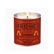 Good & Well Supply Co Arches National Park Candle Candles Brown Half Pint / 8oz / Cotton Wick,Pint / 14oz / Cotton Wick