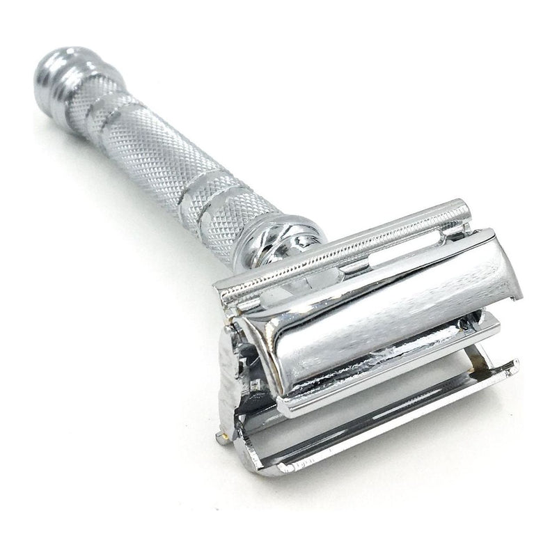 Parker Parker 66r Chrome Heavy Weight Double Edge Safety Razor Safety Razor Light Gray