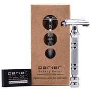 Parker Parker 66r Chrome Heavy Weight Double Edge Safety Razor Safety Razor Rosy Brown