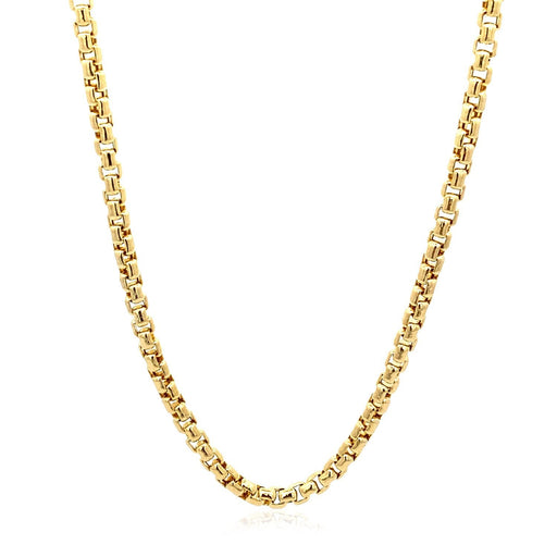 Bids.com 3.4mm 14k Yellow Gold Round Box Chain Necklaces White Smoke 18 / Yellow Gold,20 / Yellow Gold,22 / Yellow Gold,24 / Yellow Gold