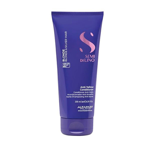 VIP Extensions Alfaparf Semi Di Lino Blonde Anti-Yellow Conditioner, 6.76 oz Conditioner White Smoke