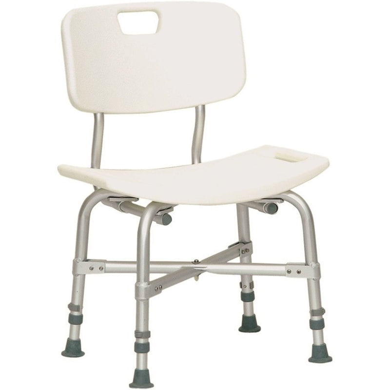 Roscoe Roscoe Bariatric Shower Chair With Back, 550lb Weight Capacity Chairs White Smoke
