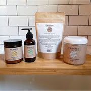 Paavani Ayurveda Bath Stack | Ayurvedic Self-Care Ritual for Body, Mind, Spirit & Skin simple Lavender Vata - for dry skin / Small/Medium / Glass Jar,Vata - for dry skin / Small/Medium / Compostable Refill,Vata - for dry skin / Large / Glass Jar,Vata - for dry skin / Large / Compostable Refill,Pitta - for sensitive skin / Small/Medium / Glass Jar,Pitta - f