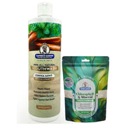 Garner's Garden Natural Mouthwash and Tooth Powder | H2O2 | Antibacterial Fluoride-Free Mouthwash White Smoke 16 oz Reduced Cinnamint Mouthwash / 2oz Chlorophyll Tooth Powder
