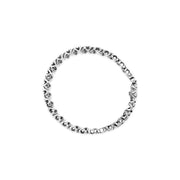 Bids.com 10K White Gold 1 1/2 Cttw Diamond Alternating Diamond and X-Link 7.5" Tennis Bracelet (H-I Color, I2-I3 Clarity) Bracelets White Smoke White.Gold / 7.5