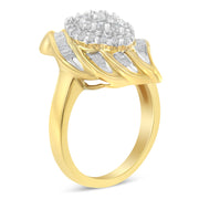 Bids.com 10K Yellow Gold Plated .925 Sterling Silver Diamond Cocktail Ring (3/4 Cttw, I-J Color, I2-I3 Clarity) - Size 6 Rings White Smoke 8 / Yellow.Sterling Silver,7 / Yellow.Sterling Silver,6 / Yellow.Sterling Silver,7.75 / Yellow.Sterling Silver,7.5 / Yellow.Sterling Silver,7.25 / Yellow.Sterling Silver,6.75 / Yellow.Sterling Silver,6.5 / Yellow.Sterling Silver,6.25 / Yellow.Sterling Sil