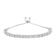 Bids.com 10K Yellow Gold over .925 Sterling Silver 1/4 Cttw Miracle-Set Diamond 4â€-10â€ Adjustable Bolo Tennis Bracelet (I-J Color, I3 Clarity) Bracelets White Smoke White.Sterling Silver / 7,Rose.Sterling Silver / 0.25,Yellow.Sterling Silver / 0.25