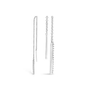 Bids.com 10K White Gold 1/10 Cttw Diamond Threader Earrings Earrings White Smoke White.Gold / 0.114