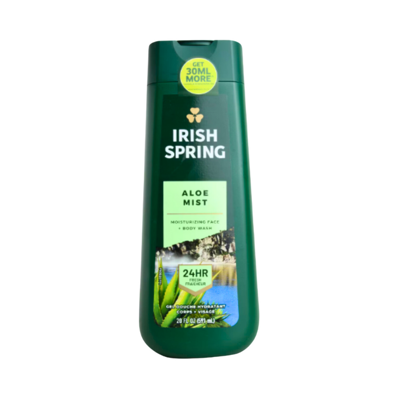 Irish Spring Irish Spring Men Aloe Mist Body Wash - 20 Fl Oz Body Wash White Smoke