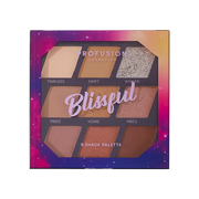 Profusion Cosmetics Euphoric Glam | Blissful 9-Shade Palette Eyes Rosy Brown Blissful