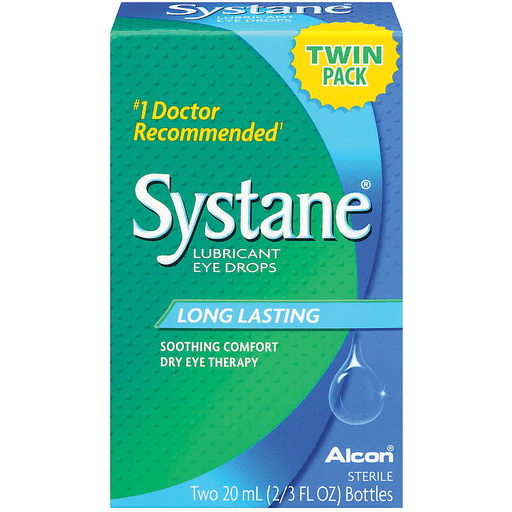 Alcon Alcon Systane Lubricant Eye Drops, 2-Count, 2/3 Fl. Oz. Bottle Health & Beauty Dark Cyan