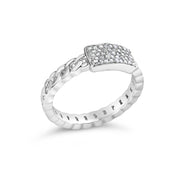 Bids.com .925 Sterling Silver 1/5 Cttw Diamond ID and Cuban Link Band Ring (I-J Color, I2-I3 Clarity) - Ring Size 6 Rings White Smoke 6 / White.Sterling Silver,7 / White.Sterling Silver,8 / White.Sterling Silver