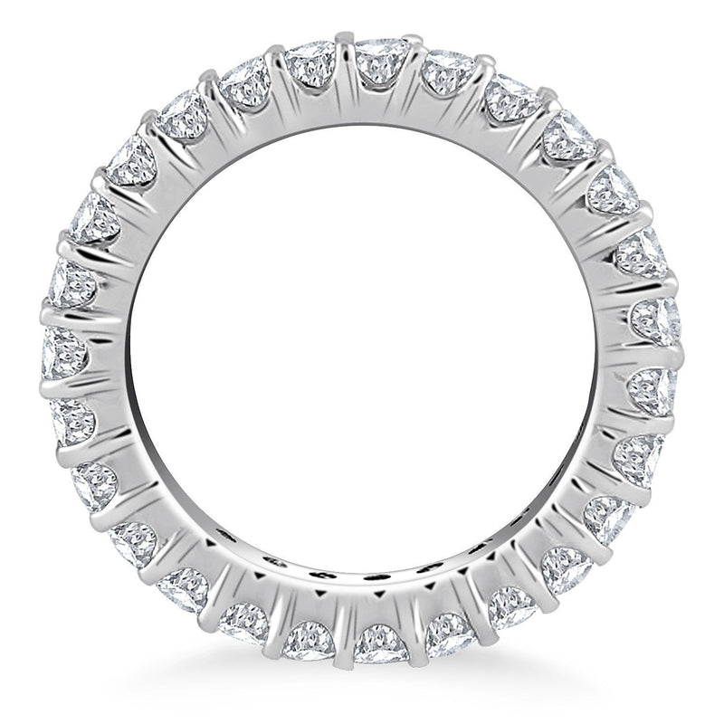 Bids.com 14k White Gold Common Prong Round Diamond Eternity Ring Rings White Smoke 4 / White Gold,5 / White Gold,6 / White Gold,7 / White Gold,8 / White Gold