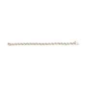 Bids.com 10K Yellow Gold 2.00 Cttw Round Cut Diamond 'S' Cluster Bracelet (J-K Color, I1-I2 Clarity) Bracelets White Smoke Yellow.Gold / 7