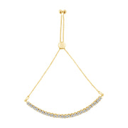 Bids.com 10K Yellow Gold over .925 Sterling Silver 1/4 Cttw Miracle-Set Diamond 4â€-10â€ Adjustable Bolo Tennis Bracelet (I-J Color, I3 Clarity) Bracelets White Smoke White.Sterling Silver / 7,Rose.Sterling Silver / 0.25,Yellow.Sterling Silver / 0.25
