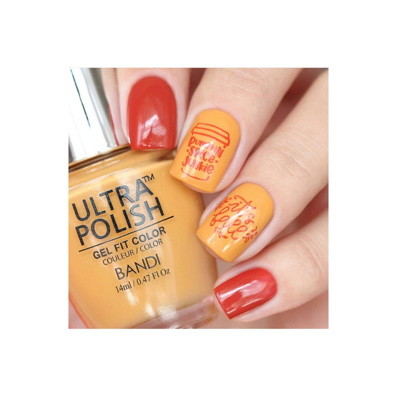 UberChic Beauty Hello Fall & Pumpkin Spice Stamping Plate Tan