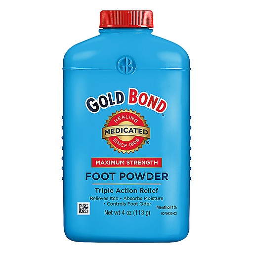 Gold Bond Gold Bond Triple Action Relief Maximum Strength Foot Powder 4 Oz Personal Care Dodger Blue