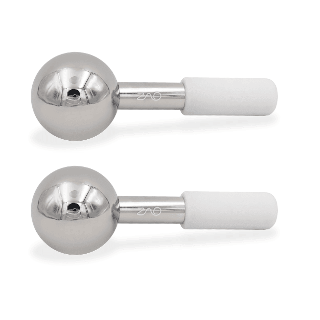 ZAQ Skin & Body ZAQ Icy Steel Cryo Ice Globes: Ultimate Facial Cryotherapy Tool Skin Care White Smoke