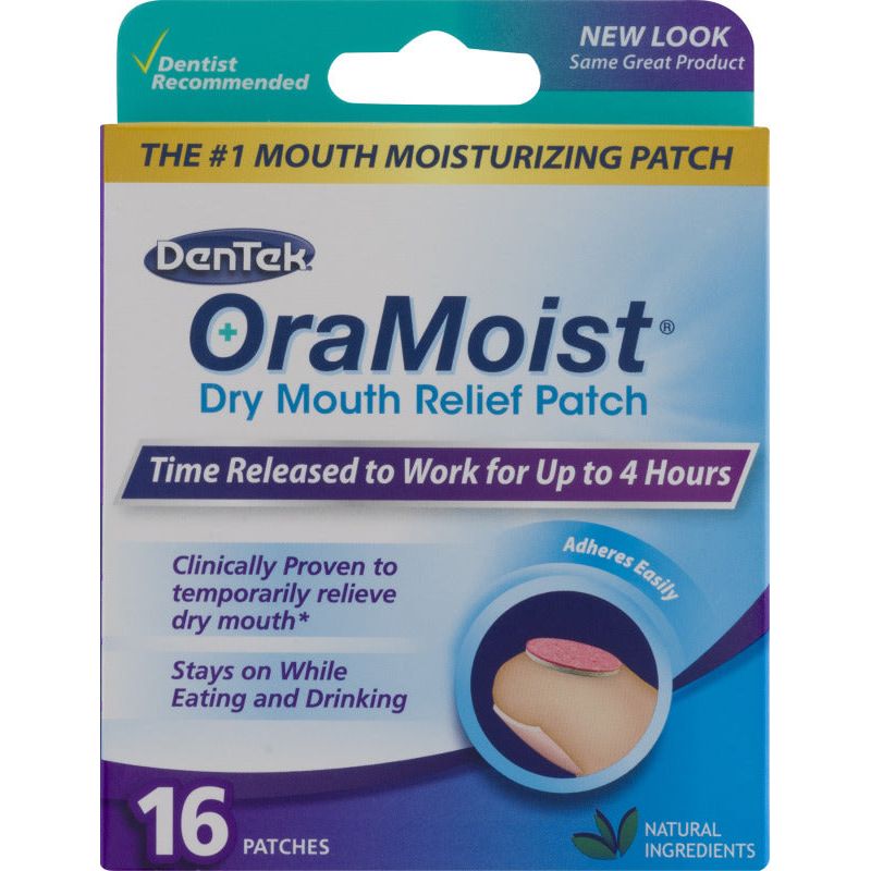 DenTek DenTek OraMoist Dry Mouth Relief Patch Oral Care Gray