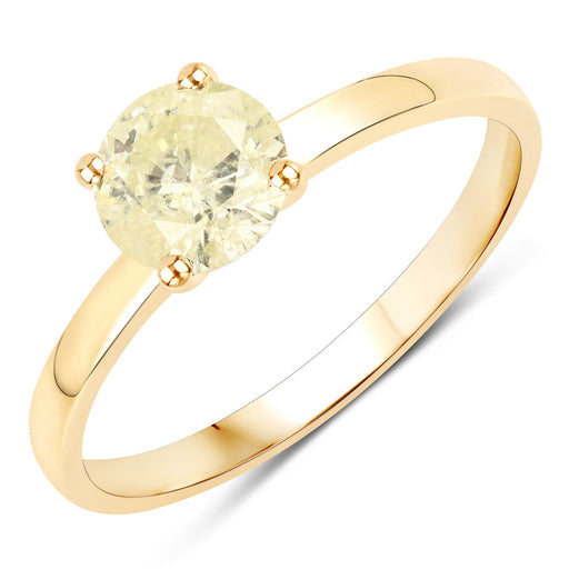 Bids.com 0.85 Carat Genuine TLC Diamond 14K Yellow Gold Ring Rings White Smoke size 7.00,size 6.00,size 8.00