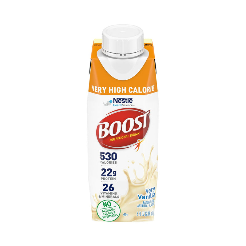 Boost Very High Calorie Boost Very High Calorie Vanilla Oral Supplement 8 Oz. Carton Vitamins & Supplements White Smoke