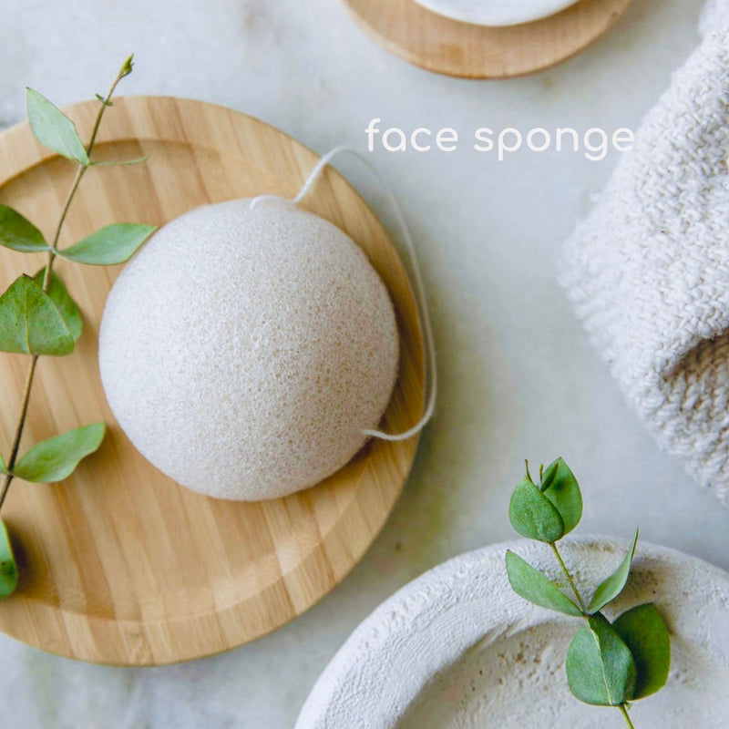 Love of Earth Co. Konjac Body Sponge Light Gray Face Sponge