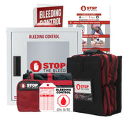 True Rescue STB Package - California AB 2260 Compliant (6 Kits) Bleeding Control Bundles Black Standard (C-A-T Gen 7 Tourniquet) / Large Alarmed & Strobed Cabinet with Wall Sign & Tote,Standard (SAM XT Tourniquet) / Large Alarmed & Strobed Cabinet with Wall Sign & Tote,Intermediate (C-A-T Gen 7  Tourniquet) / Large Alarmed & Strobed Cabinet with Wa