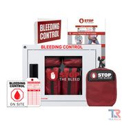True Rescue STB Package - California AB 2260 Compliant (6 Kits) Bleeding Control Bundles Brown Standard (C-A-T Gen 7 Tourniquet) / Small Alarmed Cabinet & Wall Sign,Standard (SAM XT Tourniquet) / Small Alarmed Cabinet & Wall Sign,Intermediate (C-A-T Gen 7  Tourniquet) / Small Alarmed Cabinet & Wall Sign,Intermediate (SAM XT Tourniquet) / Small Alar