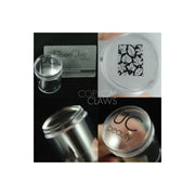 UberChic Beauty XL Clear Stamper with Clear Tall Holder Tool Black